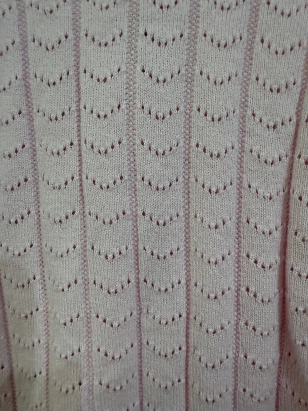 Cat & Jack Light Pink Pointelle Button Cardigan Girls Medium 8 Youth